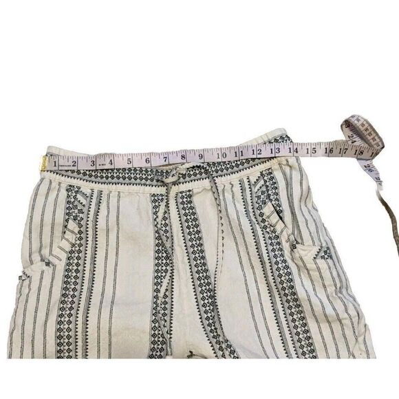 Anthropologie Essential Beach Elastic Waist Pull On Ankle Tapered Pants Small - Picture 5 of 11